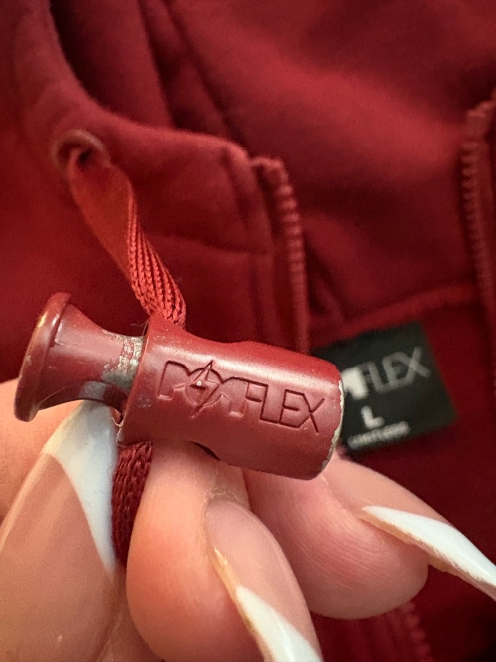 POPFLEX Crimson Half-Zip warmup Hoodie - Picture 6 of 9